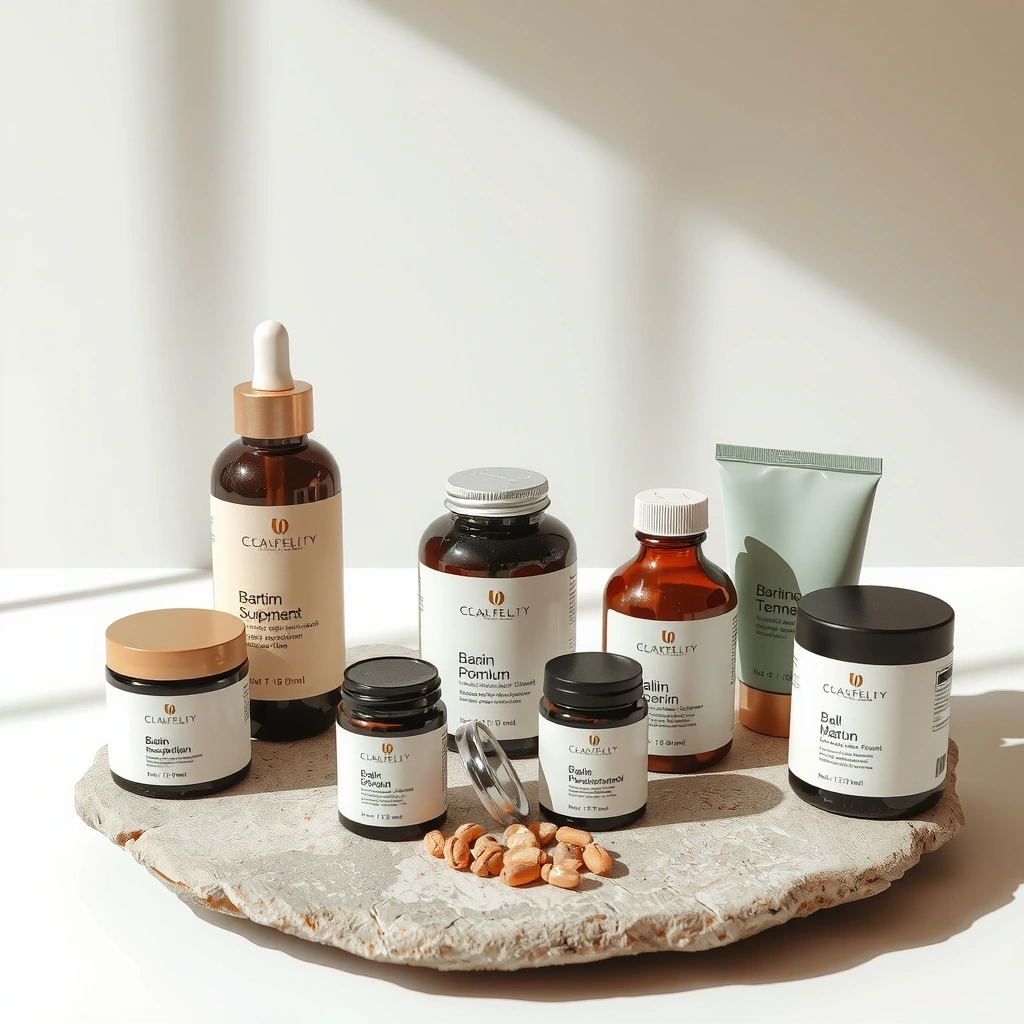 Premium wellness products showcase
